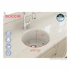 Bocchi 18.5 in W x 18.5 in L x 9 in H, Fireclay, Fireclay Kitchen Sink 1361-014-0120